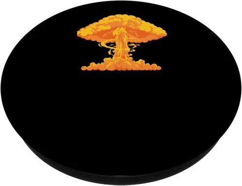 Vista 2 de NUCLEAR BOMB EXPLOSION - War - Army - warfare PopSockets - Soporte para teléfonos y tabletas, Negro