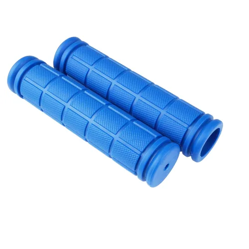 Vista 6 de Paquete de 2 manillares de bicicleta para scooter y empuñaduras de barra de mango de bicicleta, 2 tipos (azul)
