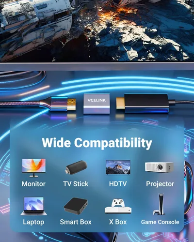 Vista 6 de VCELINK Acoplador HDMI 8K, adaptador de extensión HDMI 2.1 hembra a hembra