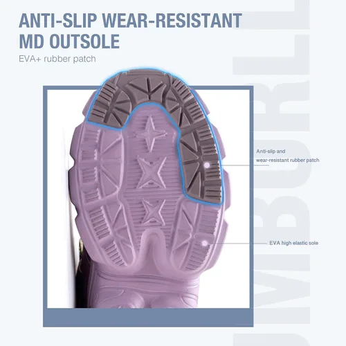 Vista 6 de Zapatos de seguridad para mujer y hombre, con puntera de acero, ligeros, transpirables, morados, negros, zapatos de trabajo, zapatos industriales
