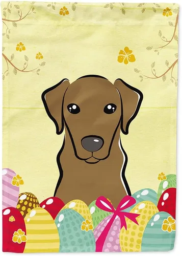 Vista 19 de Caroline's Treasures BB1920CHF - Bandera de caza de huevos de Pascua con diseño de bulldog francés, para casa, gran porche, para colgar en la pared