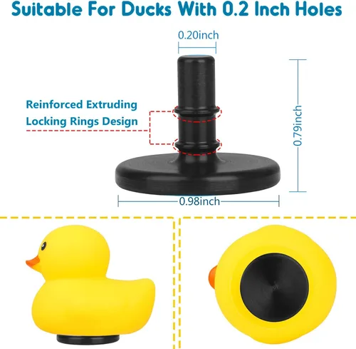 Vista 7 de 40 tapones de pato, soporte de pato de goma, soporte de pato de goma para tablero de automóvil y pantalla fija, regalo para los amantes