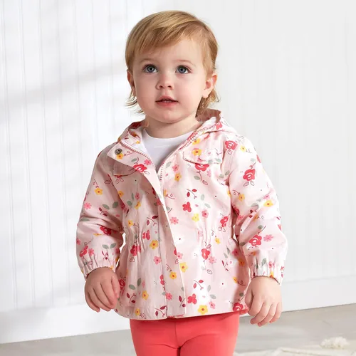 Vista 4 de Gerber Chaqueta de sarga de algodón con capucha para bebé (niño pequeño)
