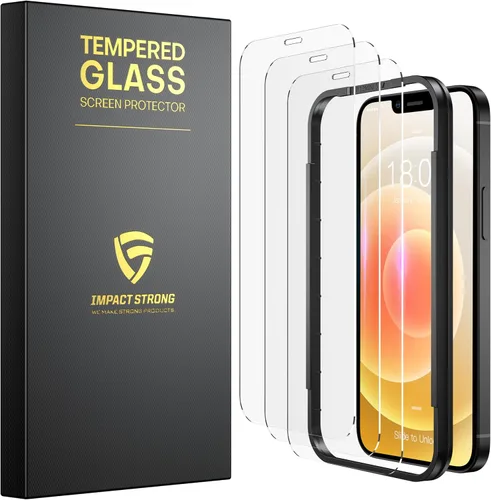 Vista 14 de ImpactStrong Protector de pantalla de vidrio templado inastillable para iPhone 11 Pro/iPhone XS/iPhone X, marco de fácil instalación, sin burbujas