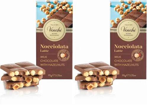 Vista 6 de Venchi Cuor di Cacao Barra de chocolate extra oscuro 75% 3.52oz (paquete de 2)