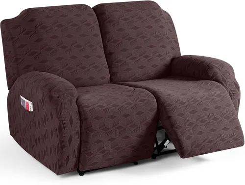 Vista 27 de TAOCOCO Funda para Reclinable de 3 Piezas, Fundas para Silla Reclinable, Funda Elástica de Jacquard para Silla Reclinable, Protector de Muebles