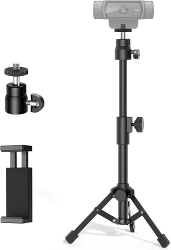 Vista 8 de InnoGear Soporte para cámara web para escritorio, soporte de cámara con brazo de cuello de cisne para Logitech Webcam C922 C930e C920S C920 C615