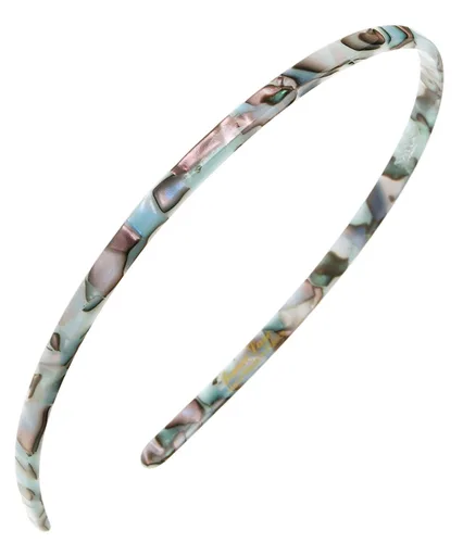 Vista 15 de Diadema marrón para mujer, France Luxe de 1/4 de pulgada, ultracómoda, delgada, África, ajuste flexible con dientes suaves antideslizantes, sujeción