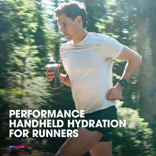Vista 3 de HydraPak SkyFlask Speed - Botella de agua plegable para correr (350 ml, 500 ml, 500 ml aislada) - Correa ajustable, ligera, tapa a prueba