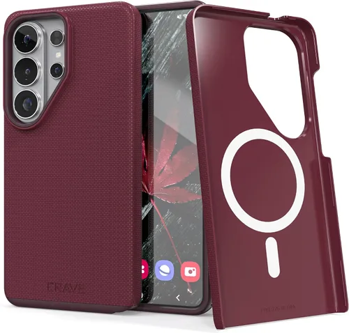 Vista 26 de Crave Dual Guard para Samsung Galaxy S22 Ultra, Verde bosque, Funda para teléfono celular, Protección a prueba de golpes, Doble capa, TPU/PC