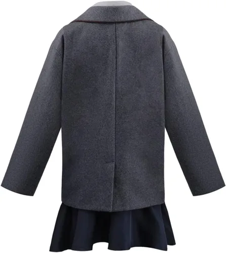 Vista 3 de TOLINA Matildas - Disfraz de cosplay de Hortensia, vestido escolar, uniforme, camisa, falda, corbata para Halloween