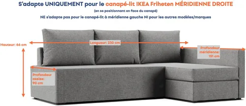 Vista 2 de Comfort Works Friheten - Funda de repuesto para sofá cama Friheten (diván derecho)