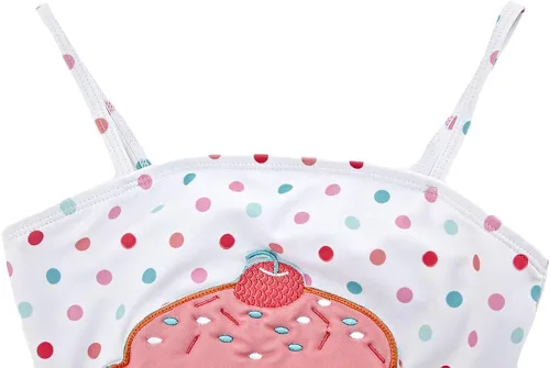 Vista 3 de Coralup Traje de baño de una sola pieza con diseño de flamenco y sirena