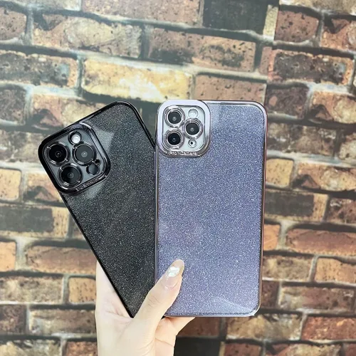 Vista 13 de Funda compatible con iPhone 11 Pro con purpurina, de lujo, linda, flexible, cubierta chapada, protección de cámara, a prueba de golpes, funda