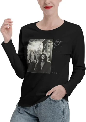 Vista 4 de Soda Stereo Doble Vida Long Sleeve Women's Casual Loose Round Neck Pullover