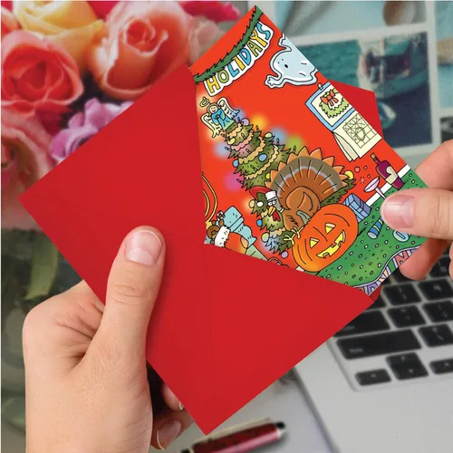 Vista 6 de NobleWorks - Caja de 12 divertidas tarjetas de felicitación de Navidad con sobres, vacaciones de humor para hombres y mujeres