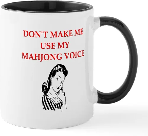 Vista 75 de CafePress Mahjong Mugs - Taza de café de cerámica de 11 oz (11.0 fl oz)