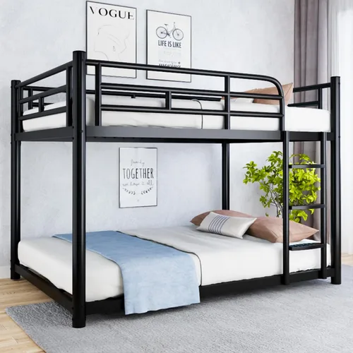 Vista 12 de erosoei Base de cama matrimonial completa de metal con espacio de almacenamiento, base de cama de acero de 74.8 pulgadas con almohadillas