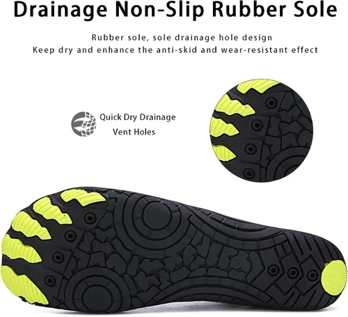 Vista 4 de Giwonygki Zapatos de agua para hombre y mujer natación playa deportes secado rápido yoga pesca buceo surf para interiores y exteriores