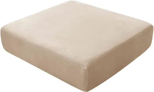 Vista 101 de Fundas de asiento de terciopelo ultra suave, fundas de cojín de asiento suave SOFE fundas de sofá con parte inferior elástica lavable funda