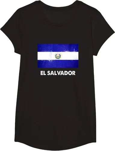 Vista 4 de Camiseta de la bandera de El Salvador Camiseta salvadoreña