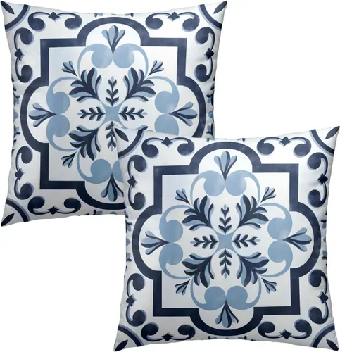 Vista 182 de Giwawa Juego de 2 fundas de almohada decorativas con diseño floral de girasol de 16 x 16 pulgadas, fundas de cojín decorativas para el hogar, sofá