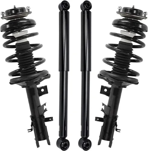 Vista 112 de Detroit Axle - Puntales y Amortiguadores para Chevy Traverse Buick Enclave GMC Acadia Saturn Outlook 2007-2012, 2 puntales delanteros con resorte