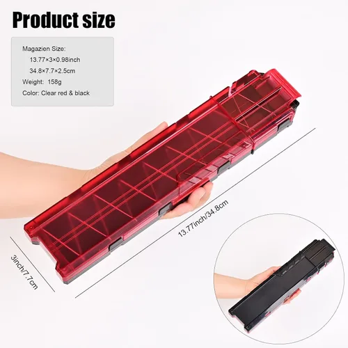 Vista 6 de Ultra Magazine, 18 dardos para cargador Nerf Ultra 2 PCS Negro y rojo