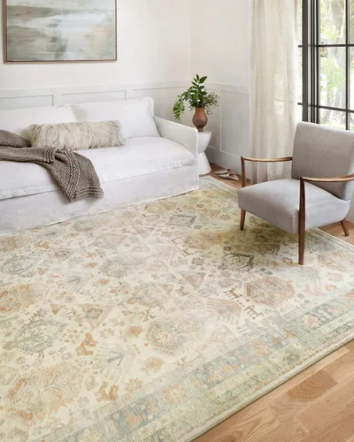 Vista 2 de Loloi II Rosette Beige/Multi 2'-2" x 3'-8" Alfombra decorativa