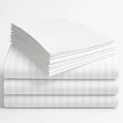 Vista 47 de Mattress-Homes Juego de sábanas de 4 piezas ultra lujosas 100% algodón suave de fibra larga de 16 pulgadas de profundidad, tamaño individual lavable