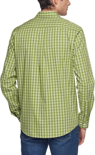 Vista 3 de CQR - Camisas de manga larga para hombre, de ajuste regular, 100% algodón, con botones, casual, popelina.