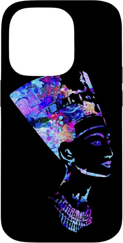 Vista 17 de Funda para iPhone 16 con diseño de reina egipcia Nefertiti