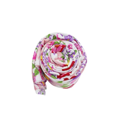 Vista 5 de Toldo para asiento de coche para bebé, extra suave y elástico, funda de lactancia floral púrpura y rosa