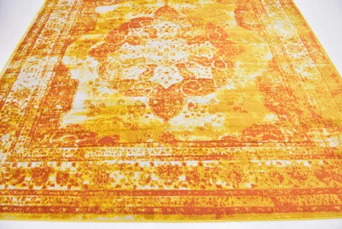 Vista 385 de Unique Loom Colección Sofia - Alfombra de área Salle Garnier (7' 1" x 10' Rectángulo, Borgoña/ Marfil)