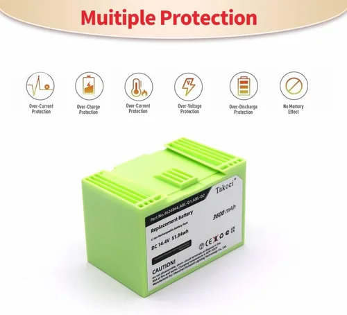Vista 5 de Batería de repuesto de 3600 mAh para IROBOT Roomba i7 / 7150 / i7+ / 7550 / e5 / e6 / i3 / i4 / e5 / e5 / e5152 / e5154, aspiradora serie More e e i