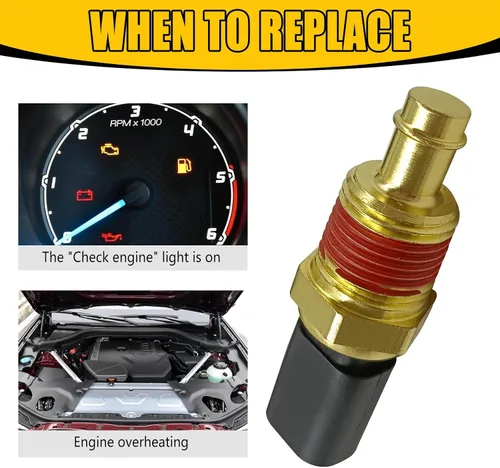 Vista 7 de 5149077AB Sensor de temperatura del refrigerante de agua del motor, compatible con Ram 1500 2011-2014, Chrysler Pacifica 2008, Sebring 2009-2010, Jp
