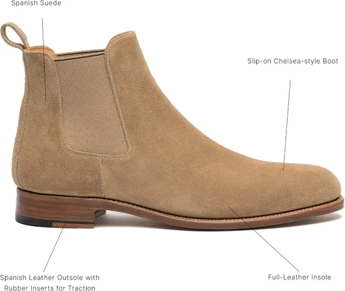 Vista 2 de TAFT Jude - Botas Chelsea de cuero en relieve floral para hombre
