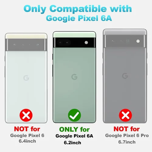 Vista 2 de LeYi Funda para Google Pixel 6A, Funda para Google Pixel 6A [6.1"] con Paquete de 2 Protectores de Pantalla de Vidrio Templado, Funda de Silicona
