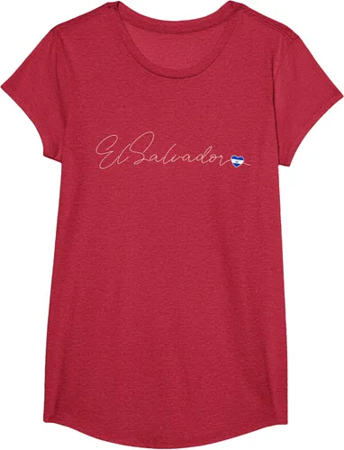 Vista 62 de Camiseta Simple Love El Salvadoreño con diseño de corazón en El Salvador