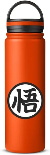 Vista 2 de ALLNTRENDS Botella de agua de gimnasio Símbolo de entrenamiento Botella de vacío de 24 oz (negro)