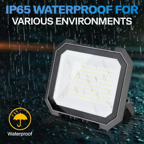 Vista 6 de Leddictive - Paquete de 1 luz de inundación LED de 50W para exteriores, 3CCT 3000/4000/6000K seleccionable, 5000 lúmenes, luz de trabajo exterior