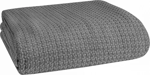Vista 20 de Manta para cama 100% algodón, transpirable, tamaño individual, cobija térmica de algodón, perfecta para cubrir cualquier cama en cualquier