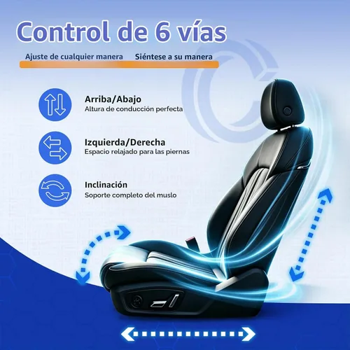 Vista 4 de Interruptor de ajuste del asiento del conductor eléctrico de 6 vías mejorado para Chevy GMC, 12451495