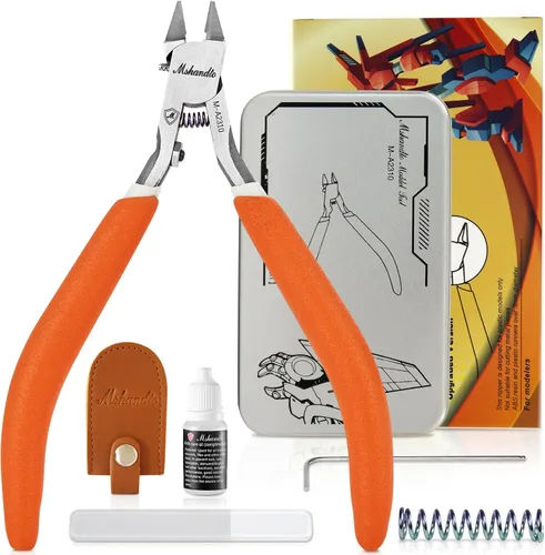 Vista 10 de Pinzas de modelo ultradelgadas de una sola hoja para Gundam, pinzas de corte de plástico para maquetas, kit de modelo para construcción de modelos