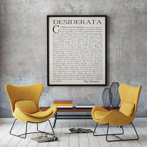 Vista 3 de Wallbuddy Poema Desiderata en Español Desiderata Poster de Poesía Desiderata Regalo de Graduación Poema para Estudiante Graduado por Max Erhmann