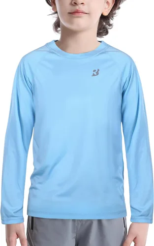 Vista 3 de Roadbox Camiseta de natación para niños, camiseta de manga larga con protección solar UPF 50+, para niños, pesca, surf, deportes al aire libre