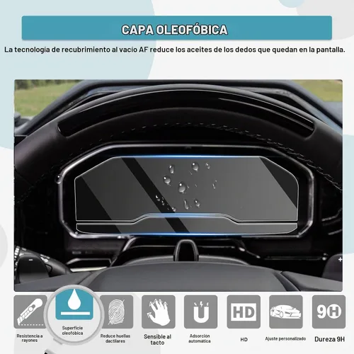 Vista 6 de CDEFG Protector de Pantalla Silverado 2022-2025 2026 para Camioneta Pickup Chevy Silverado 2022-2025 2026 Protector de Pantalla del Cluster