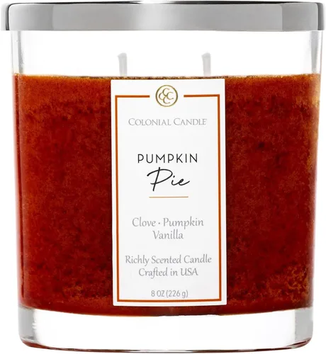 Vista 23 de Colonial Candle Vela perfumada de vainilla ámbar, velas altamente perfumadas para el hogar, vela de cera moteada, 2 mechas, 8 onzas, fabricada