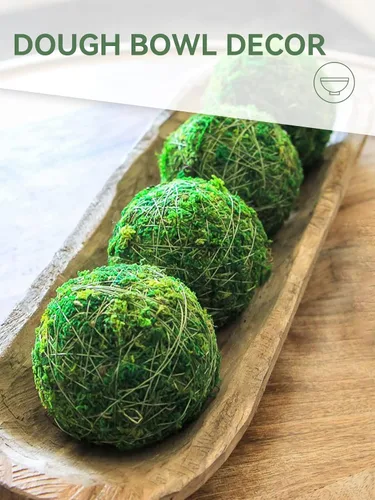Vista 3 de Biubee - 12 bolas decorativas de musgo para tazones y jarrones, 2.2 pulgadas Fake but Realistic/No Odor, Add a Nice Outdoorsy/Nature Feel to The