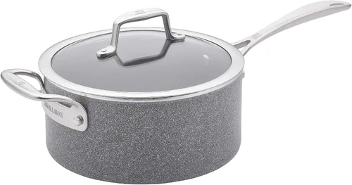 Vista 9 de ZWILLING Vitale - Sartén antiadherente de 1 cuarto de galón con tapa, utensilios de cocina de aluminio, sartén para cocinar todos los días